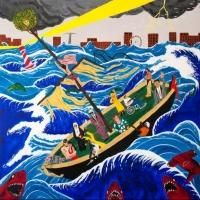 Len Jenkin's FIRE OVER WATER Solo Exhibition Opens Today at Coney Island's Shooting…