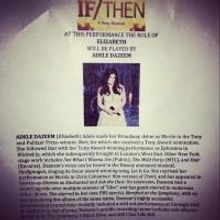Photo Flash: IF/THEN Welcomes Adele Dazeem to Cast?