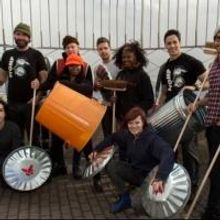 Photo Coverage: STOMP Cast Lights Empire State Building for 20th Anniversary!