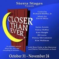 Sierra Stages to Wrap Fifth Season with CLOSER THAN EVER, 10/31-11/24
