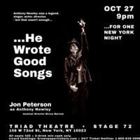 Jon Peterson's HE WROTE GOOD SONGS to Play State 72/The Triad, 10/27