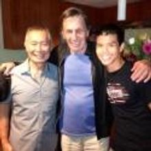 Twitter Watch: Telly Leung-'Backstage @allegiancebway with Spock and Sulu!'