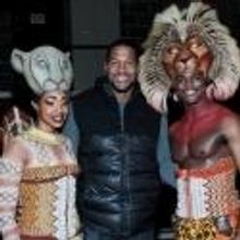 Photo Coverage: Michael Strahan Visits THE LION KING!