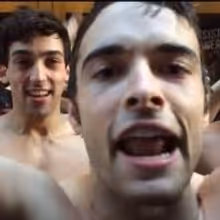 STAGE TUBE: Corey Cott and the Cast of NEWSIES Accept Ice Bucket Challenge from…