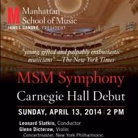 Manhattan School of Music Symphony to Play Leonard Bernstein's SERENADE and More in…