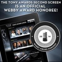 2013 Tony Awards' Second Screen Honored in 18th Annual Webby Awards!