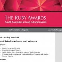 2013 Ruby Awards Winners Announced