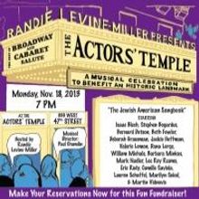 THE JEWISH AMERICAN SONGBOOK Benefits the Actors' Temple Today