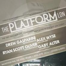 Drew Gasparini, Alex Wyse and More to Be Featured in THE PLATFORM LDN, April 27