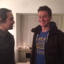 STAGE TUBE: Lin-Manuel Miranda Gives Jonathan Groff a Belated Birthday Present