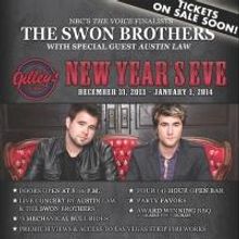 THE VOICE Finalists The Swon Brothers Ring in the New Year at Gilley's Tonight