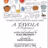 A TAVOLA: A PERFORMANCE Plays Judson Church Tonight