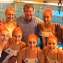 Photo Flash: Michael Crawford Helps Out British Synchronized Swimming Team!
