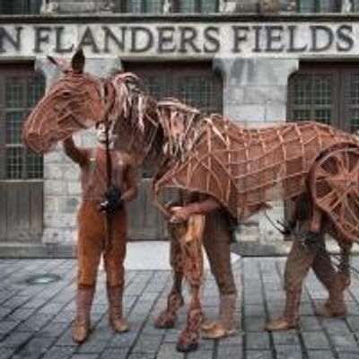 Photo Flash: WAR HORSE Author Michael Morpurgo &amp; &#039;Joey&#039; Visit Ypres