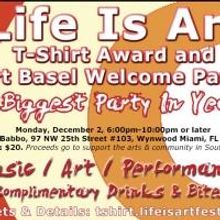 Life Is Art Hosts Art Basel Welcome Party Today