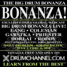 BIG DRUM BONANZA Live Webcasts to Feature Thomas Lang, Chris Coleman, and More, Begin
