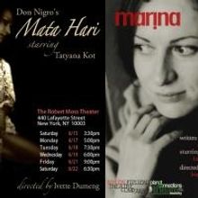 Nylon Fusion Theatre to Debut MARINA and MATA HARI at Planet Connections, 6/15