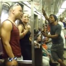 STAGE TUBE: Broadway's THE LION KING Cast Bursts Into Song on the Subway