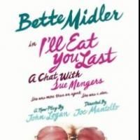 Tickets Go on Sale to Public Today for I'LL EAT YOU LAST, Starring Bette Midler