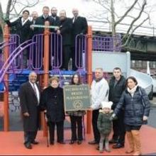 Photo Flash: NYC Parks Cuts Ribbon on Nicholas A. Brizzi Playground Reno in Borough…