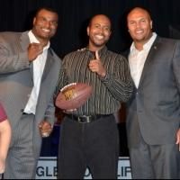 Photo Flash: Former Giants Players Surprise East Orange Guidance Counselor with…