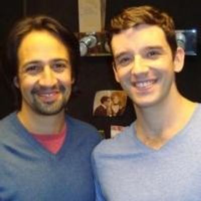 Photo Flash Exclusive: Lin-Manuel Miranda Visits Michael Urie at BUYER & CELLAR