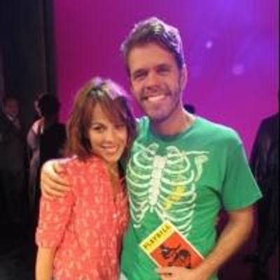 Photo Flash: Perez Hilton Visits Cast of PIECE OF MY HEART