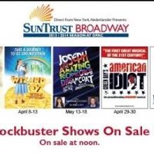 Tickets for EVITA, WIZARD OF OZ, JOSEPH, AMERICAN IDIOT and MAMMA MIA! Go On Sale at