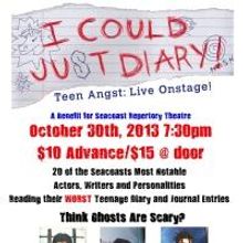Seacoast Rep to Present I COULD JUST DIARY Halloween Fundraiser, 10/30