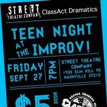 Street Theatre's Teen Improv Troup to Host 'Teen Night,' 9/27