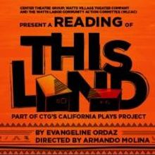 CTG to Present Special Event Reading of Evangeline Ordaz's THIS LAND, 2/28