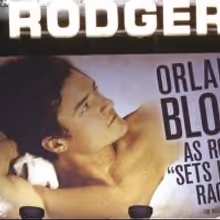 Up on the Marquee: New Orlando Bloom Billboard at ROMEO AND JULIET