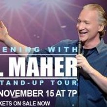 Bill Maher to Bring Live Stand-Up Tour to PPAC, 11/15