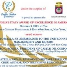 Puglia Center of America to Host Annual Award Ceremony at Columbus Citizens…