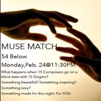 MUSE MATCH to Bring Musical Theatre Blind Date of 18 Composers and Singers to 54…