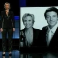 STAGE TUBE: Jane Lynch Honors Cory Monteith at EMMY AWARDS