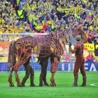 Photo Flash: WAR HORSE's Joey Visits Wembley for UEFA Champions League Final