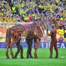 Photo Flash: WAR HORSE's Joey Visits Wembley for UEFA Champions League Final