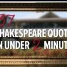STAGE TUBE: Stratford's 2012 Shakespeare School Performs 37 Quotes in 2 Minutes