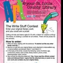 St. Louis County Library Hosts Writing Contest for Kids and Teens