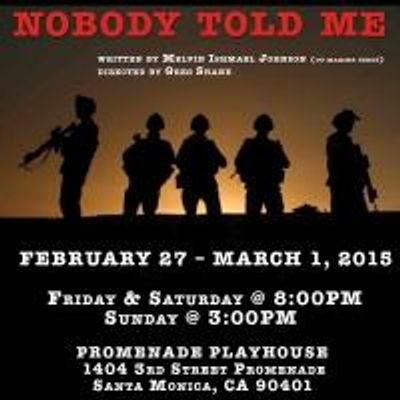 BWW Interview: NOBODY TOLD ME Proves the Transformative Power of Theater to Full Scope Veterans and Theatre by the Blind Actors