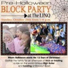 The LINQ to Host Pre-Halloween BLOQ Party to Benefit 12 Days, 10/26