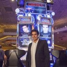 David Copperfield Unveils His Bally Technologies Slot Machine During Exclusive Celebr