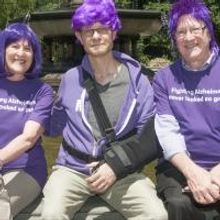 DYEING TO END ALZHEIMER'S ... PURPLE NEVER LOOKED SO GOOD New York Initiative