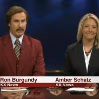 VIDEO: Ron Burgundy Co-Anchors Local Newscast in North Dakota