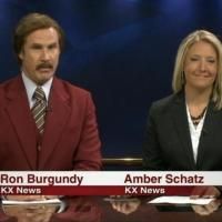 VIDEO: Ron Burgundy Co-Anchors Local Newscast in North Dakota Video