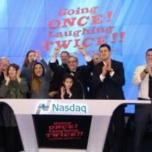 Photo Flash: Cast of GOING ONCE! LAUGHING TWICE!! Rings NASDAQ Opening Bell