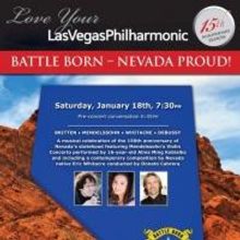 Vegas PBS Will Record  Philharmonic's 'Battle Born-Nevada Proud!' this Weekend