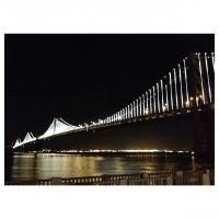 The Bay Lights Illuminate San Francisco Waterfront Tonight