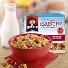 Taste the Crunchy Side of Oatmeal with Quaker Warm & Crunchy Granola